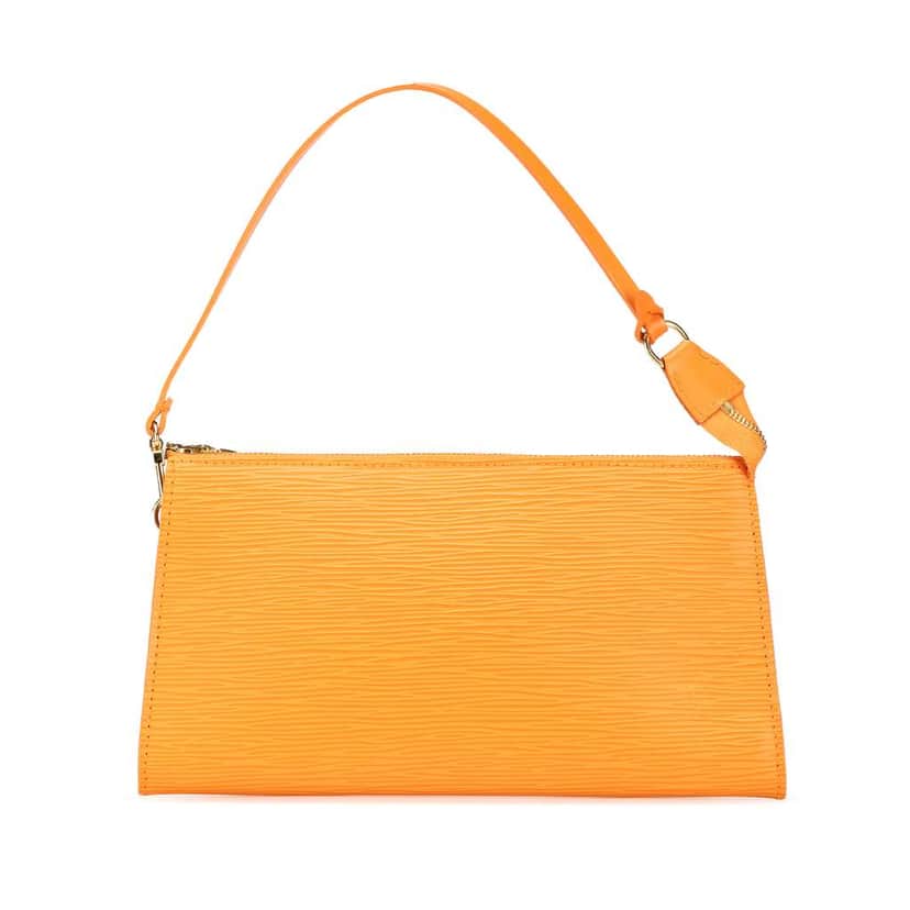 Louis Vuitton Epi Pochette Accessoires Orange Leather Good condition - Front View
