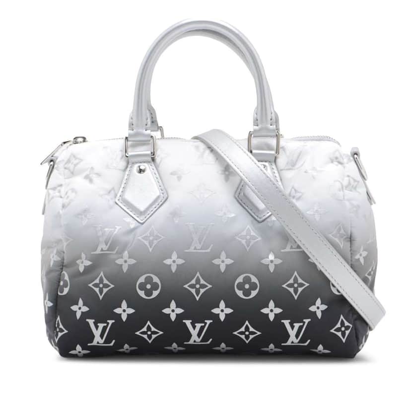 Louis Vuitton Monogram Nylon Gradient Speedy Bandouliere 25 Grey Good condition - Front View
