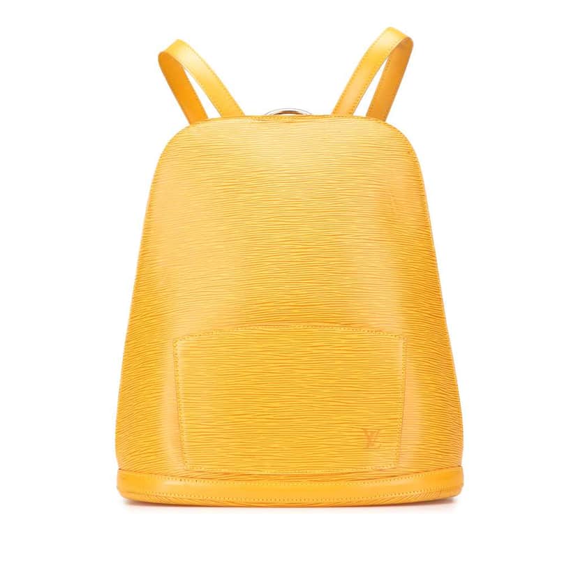 Louis Vuitton Epi Gobelins Yellow Leather Good condition - Front View