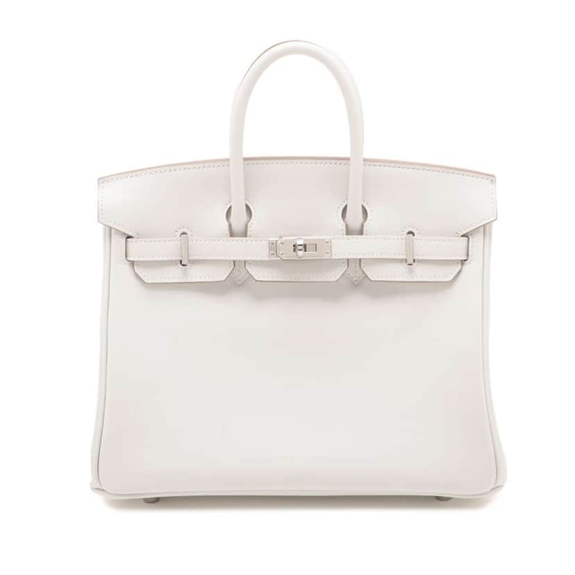 Hermès Swift Birkin Retourne 25 Grey Leather Very good condition - Front View