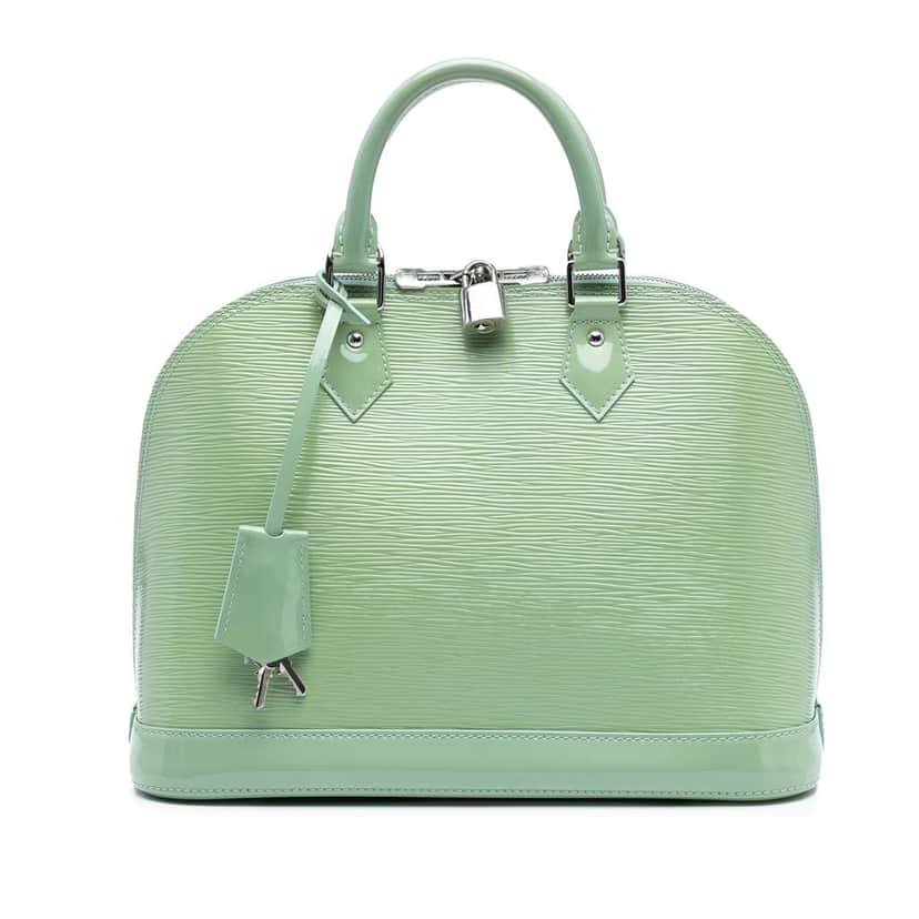 Louis Vuitton Electric Epi Alma PM Green Leather Good condition - Front View