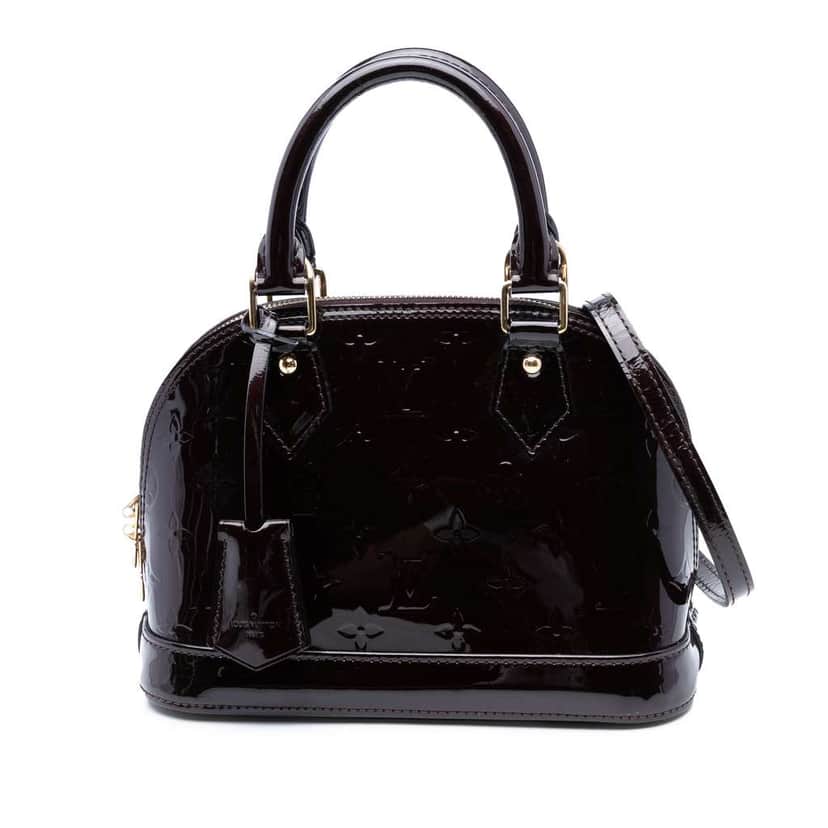 Louis Vuitton Monogram Vernis Alma BB Purple Leather Good condition - Front View