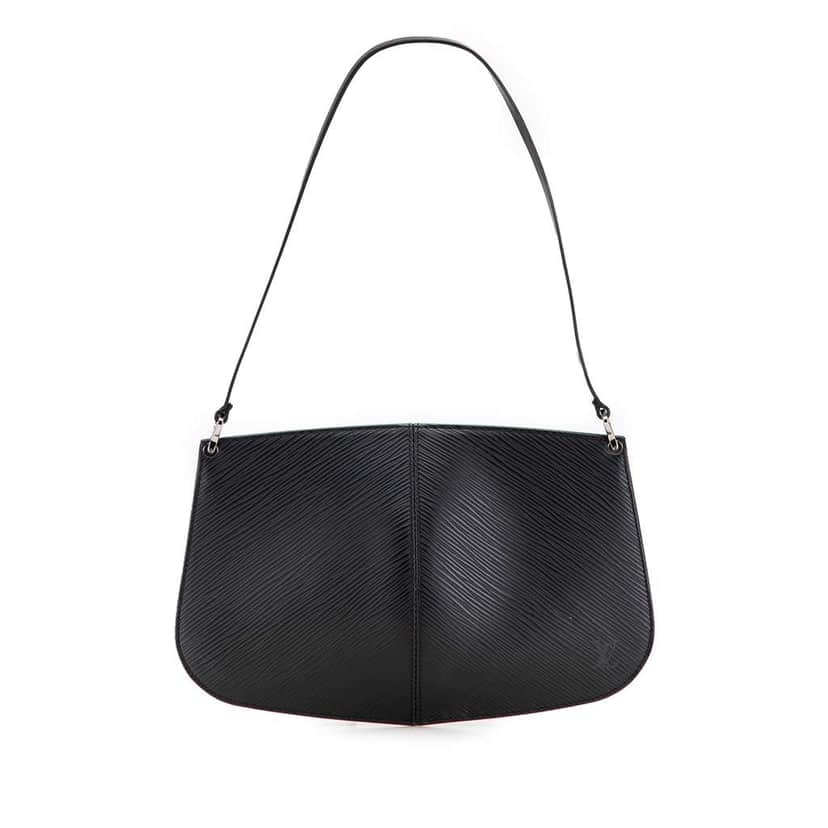 Louis Vuitton Epi Demi Lune Pochette Black Leather Good condition - Front View