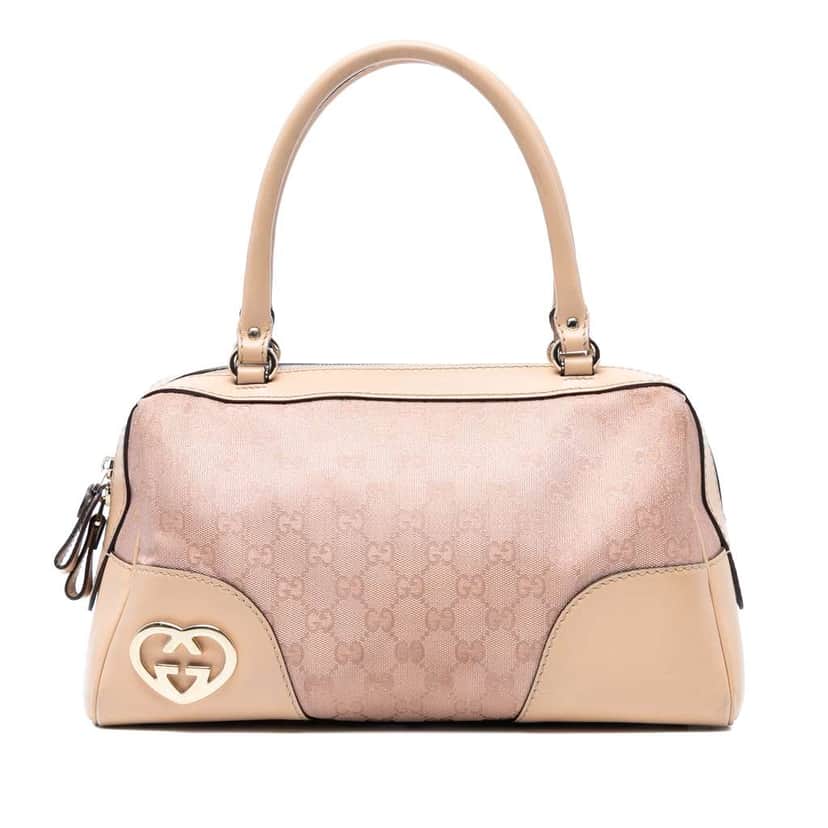 Gucci GG Canvas Lovely Handbag Pink Canvas Good condition - Front View