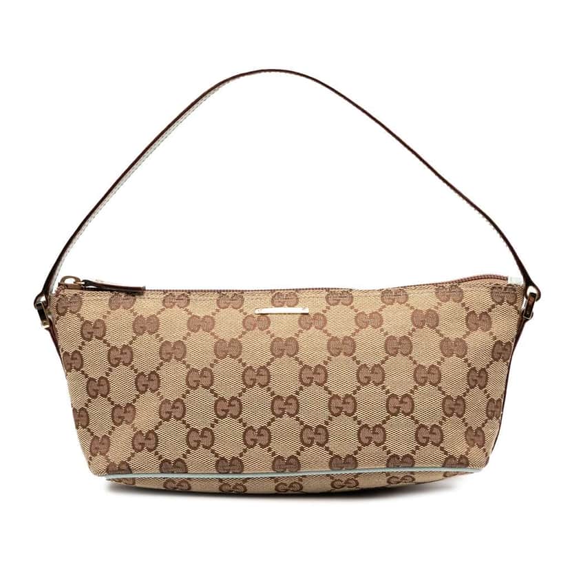 Gucci GG Canvas Boat Brown Canvas Good condition - Front View