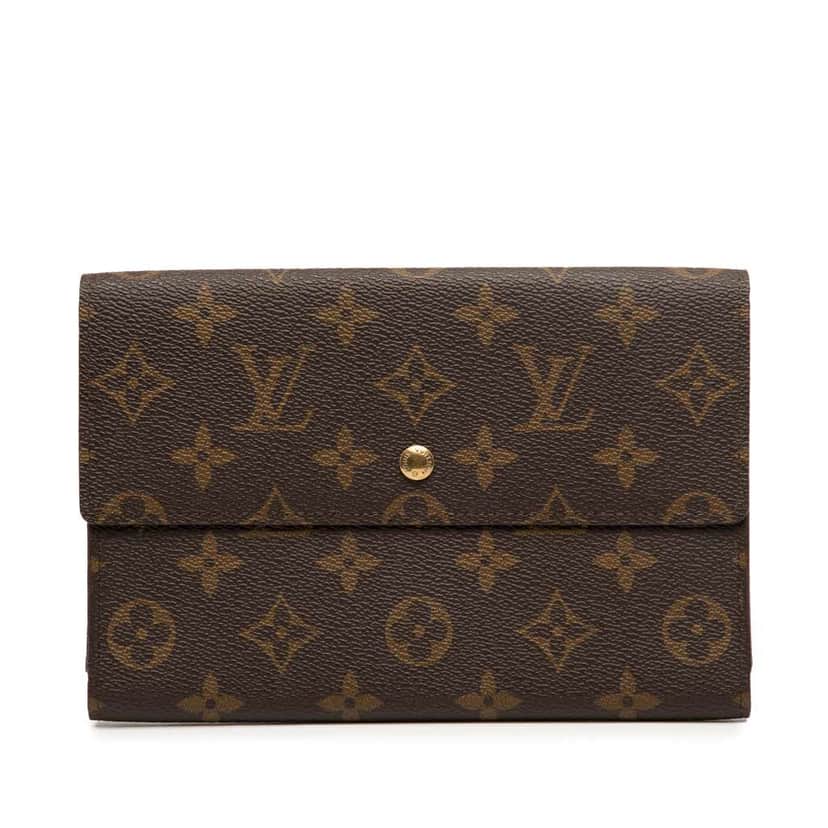 Louis Vuitton Monogram Passport Organizer Wallet Brown Good condition - Front View