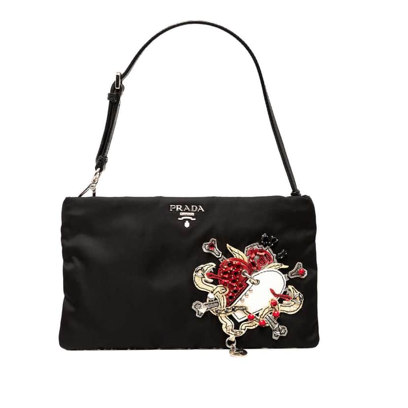 Prada Tessuto Tattoo Pochette Black Good condition - Front View