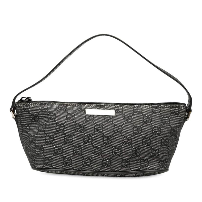 Gucci GG Denim Boat Grey Denim Good condition - Front View