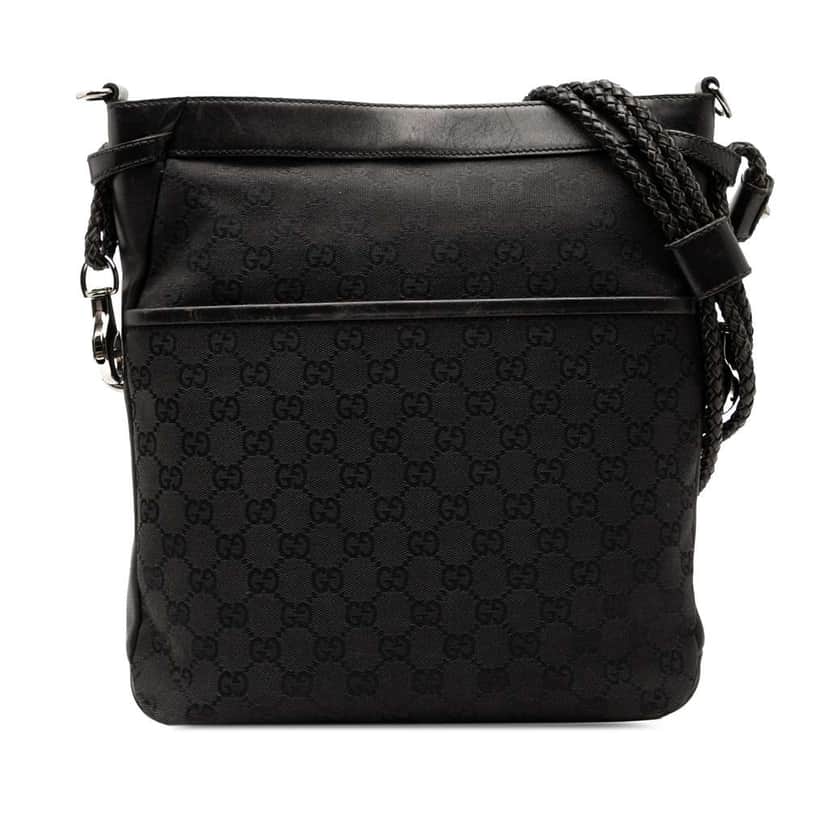 Gucci GG Canvas Crossbody Black Canvas Good condition - Front View