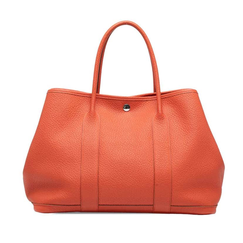 Hermès Negonda Garden Party 36 Orange Leather Good condition - Front View