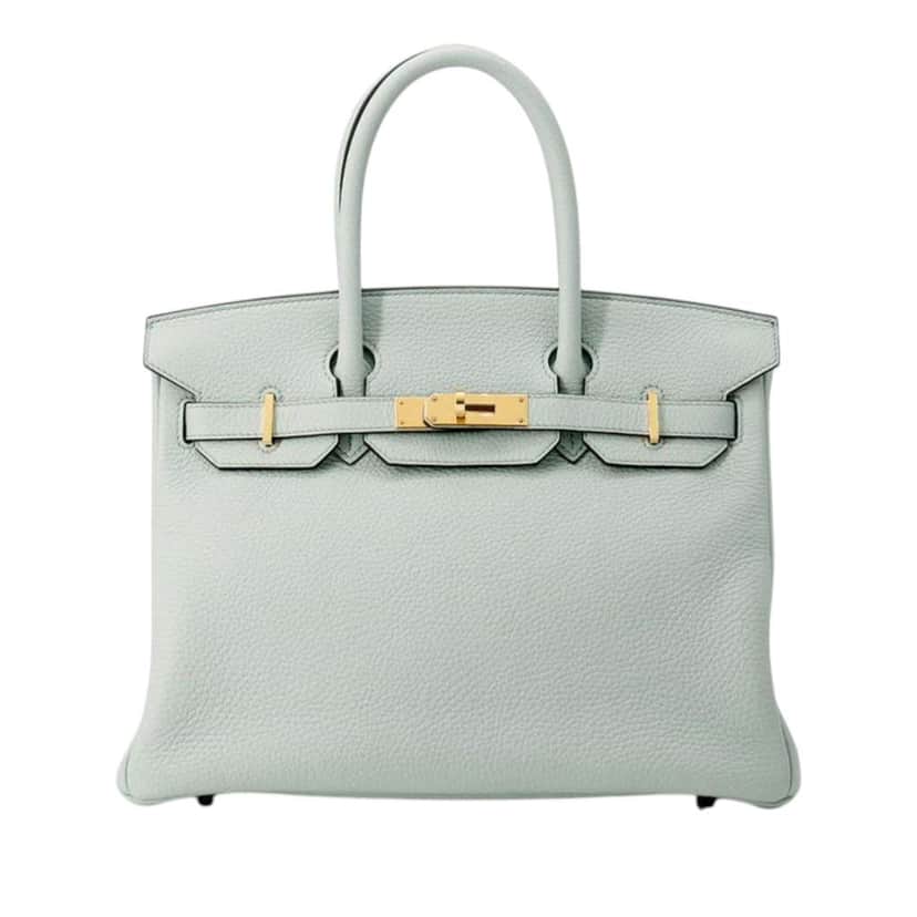 Hermès Togo Birkin Retourne 30 Blue Leather Good condition - Front View