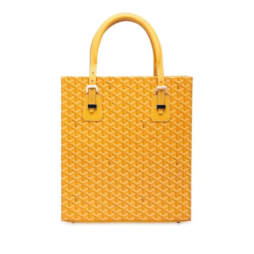 Goyard Goyardine Comores Tote GM Yellow Canvas Good condition - Front View