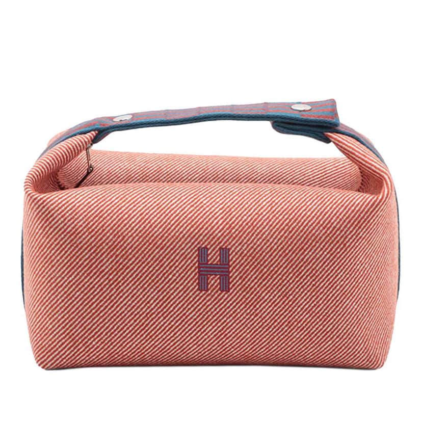Hermès Large Wool Bride A Brac H Natte Case Red Wool Good condition - Front View