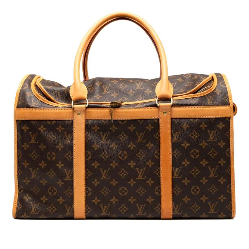 Louis Vuitton Monogram Sac Chien Pet Carrier 50 Brown Fair condition - Front View