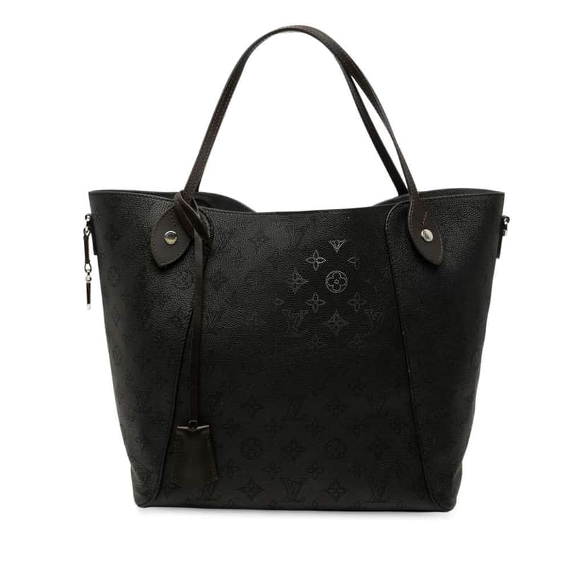 Louis Vuitton Monogram Mahina Hina MM Black Leather Very good condition - Front View