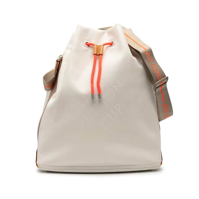 Louis Vuitton Damier Geant LV Cup Volunteer Bag White Canvas Good condition - Front View