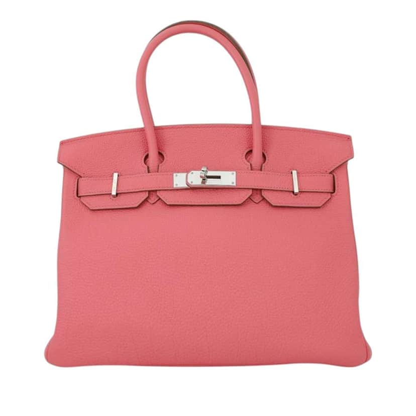 Hermès Togo Birkin Retourne 30 Pink Leather Good condition - Front View