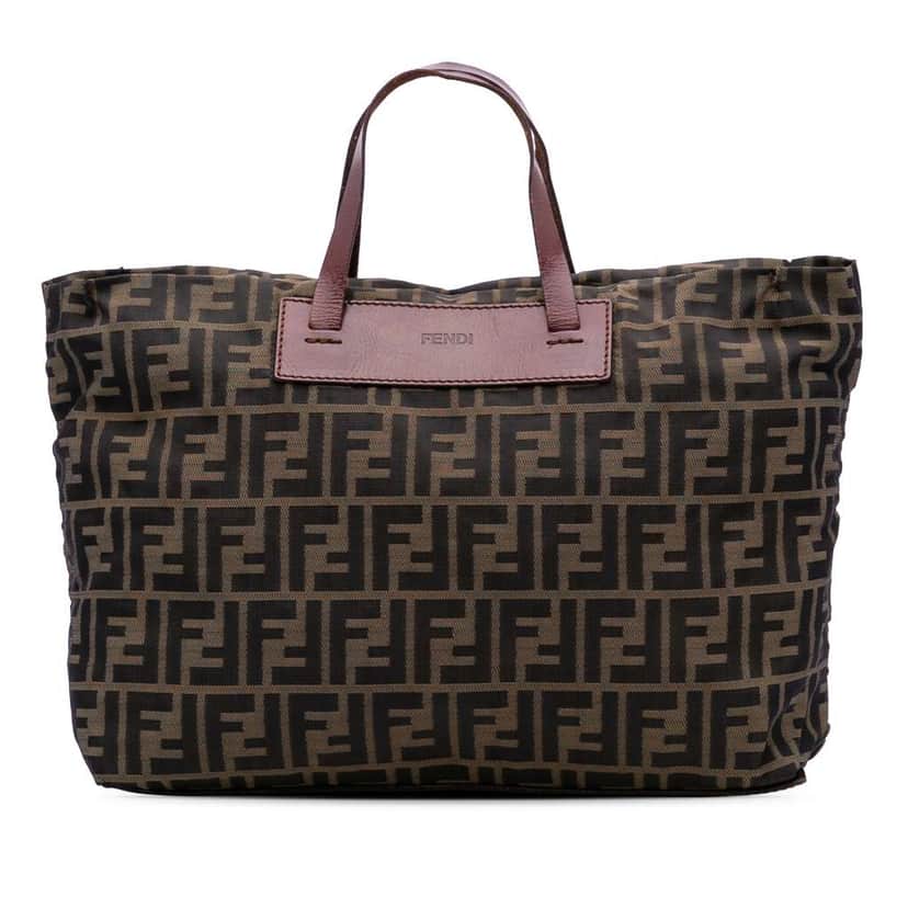 Fendi Zucca Canvas Tote Brown Canvas Good condition - Front View