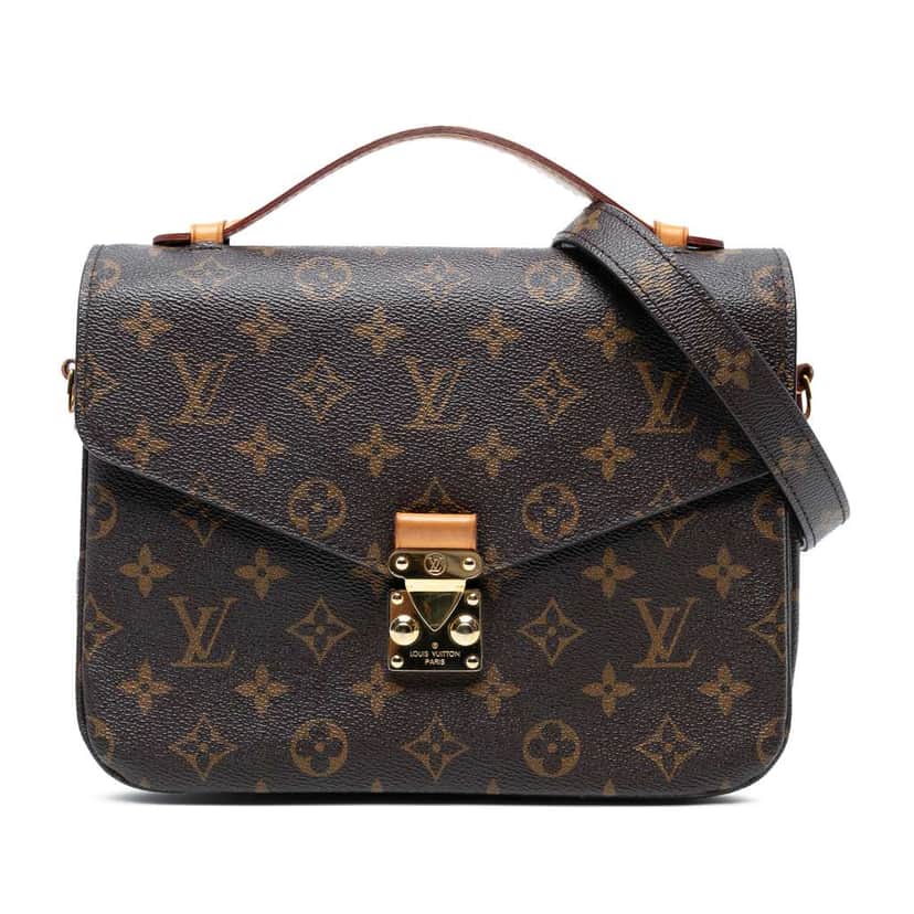 Louis Vuitton Monogram Pochette Metis Brown Good condition - Front View