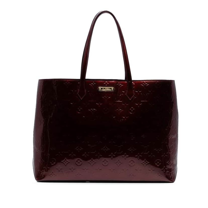 Louis Vuitton Monogram Vernis Wilshire GM Red Leather Good condition - Front View