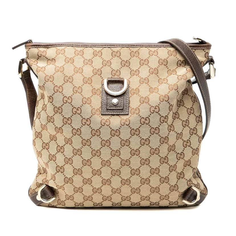 Gucci GG Canvas Abbey D Ring Crossbody Brown Canvas Good condition - Front View