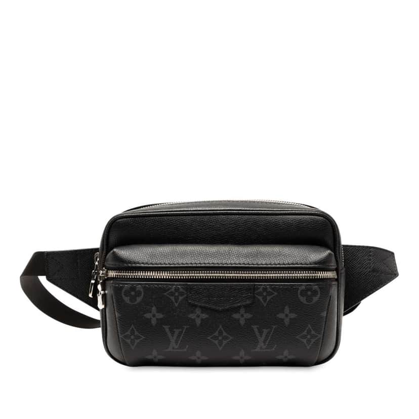 Louis Vuitton Monogram Taigarama Outdoor Bumbag Black Very good condition - Front View