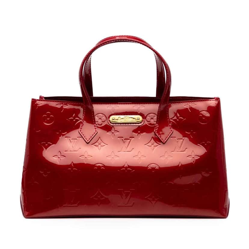 Louis Vuitton Monogram Vernis Wilshire PM Red Leather Good condition - Front View