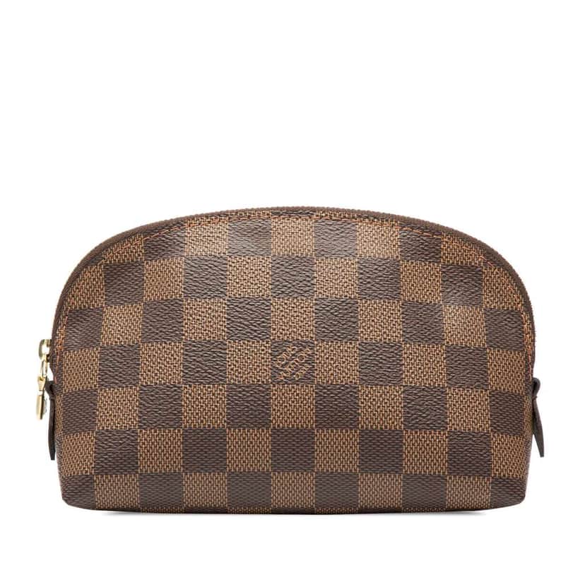 Louis Vuitton Damier Ebene Cosmetic Pouch Brown Good condition - Front View