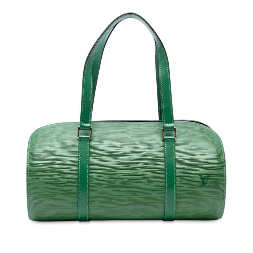 Louis Vuitton Epi Soufflot Green Leather Very good condition - Front View