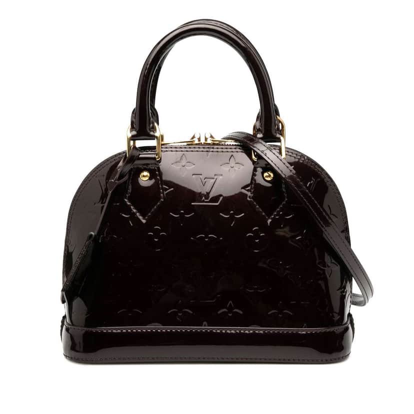 Louis Vuitton Monogram Vernis Alma BB Purple Leather Good condition - Front View