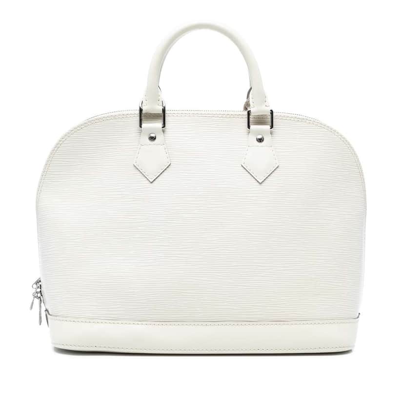 Louis Vuitton Epi Alma PM White Leather Good condition - Front View