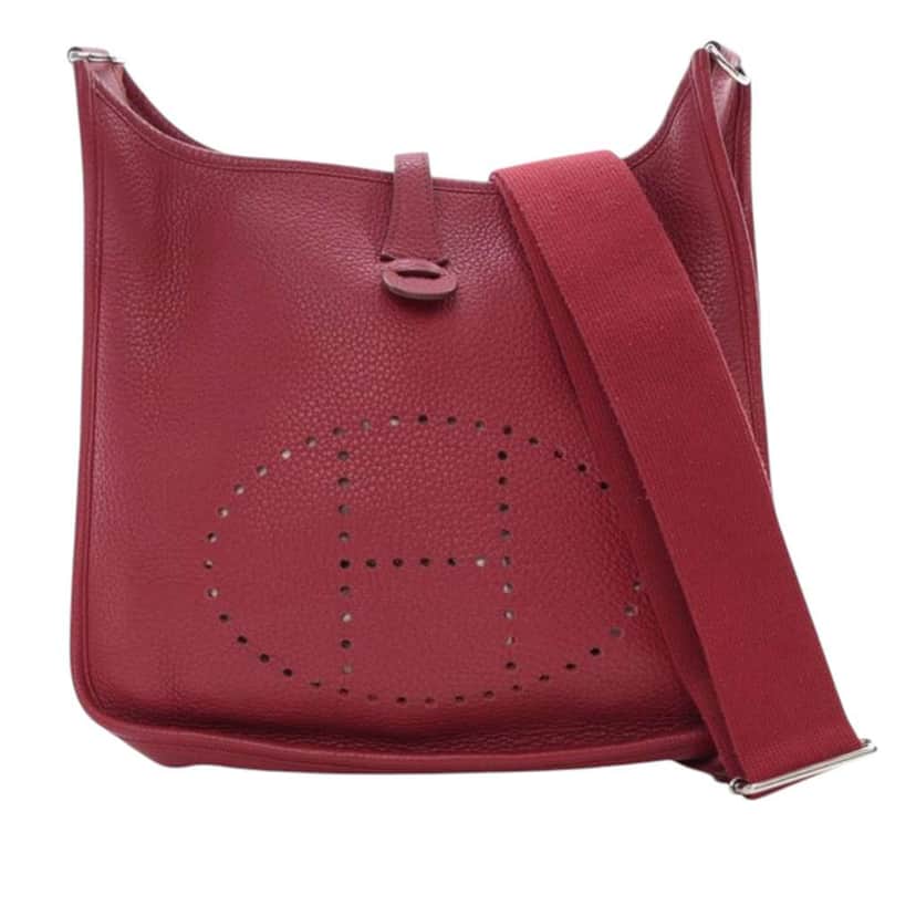 Hermès Clemence Evelyne III 29 Red Leather Good condition - Front View