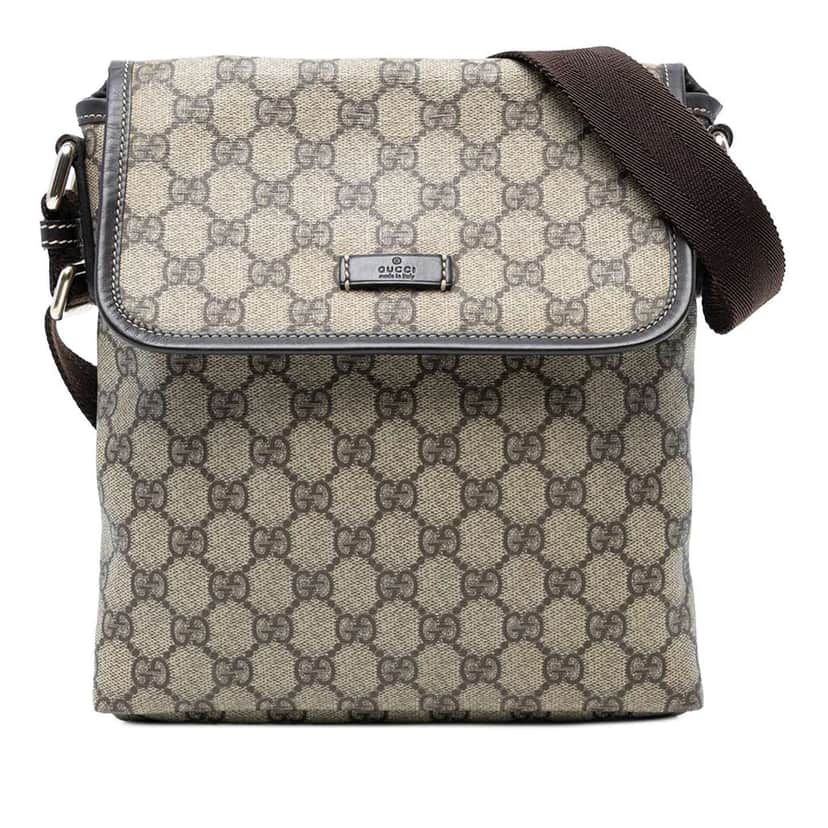 Gucci GG Supreme Crossbody Brown Canvas Good condition - Front View
