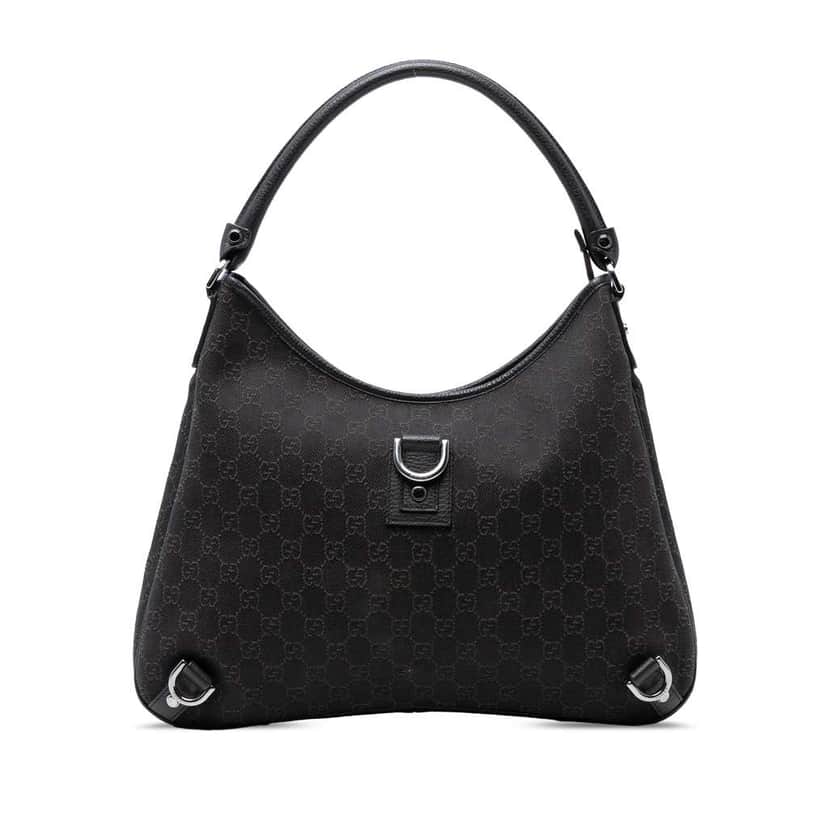 Gucci GG Denim Abbey D Ring Shoulder Bag Brown Denim Good condition - Front View
