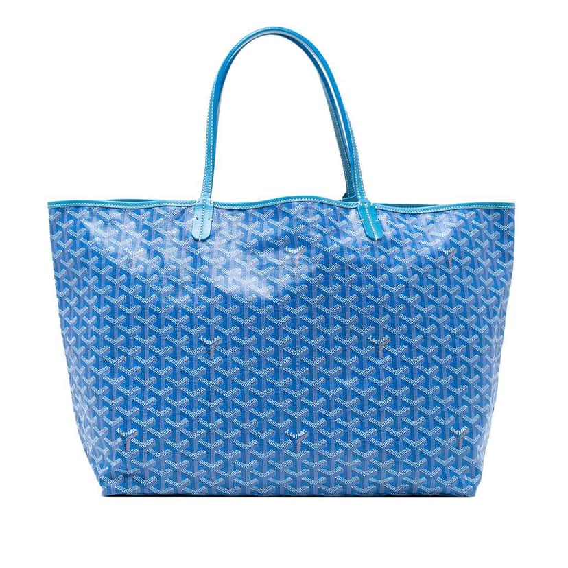 Goyard Goyardine Saint Louis GM Blue Canvas Good condition - Front View