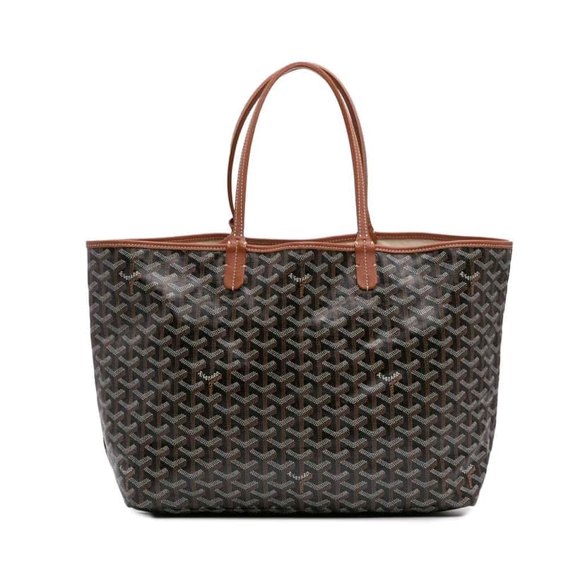 Goyard Goyardine Saint Louis PM Black Canvas Good condition - Front View