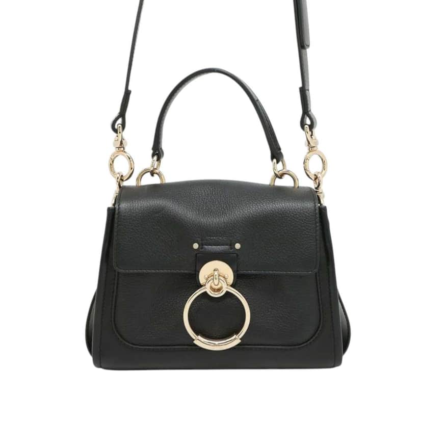 Chloé Mini Leather Tess Day Satchel Black Leather Good condition - Front View