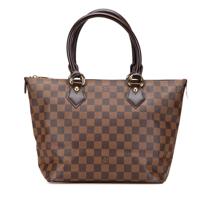 Louis Vuitton Damier Ebene Saleya PM Brown Canvas Very good condition - Front View