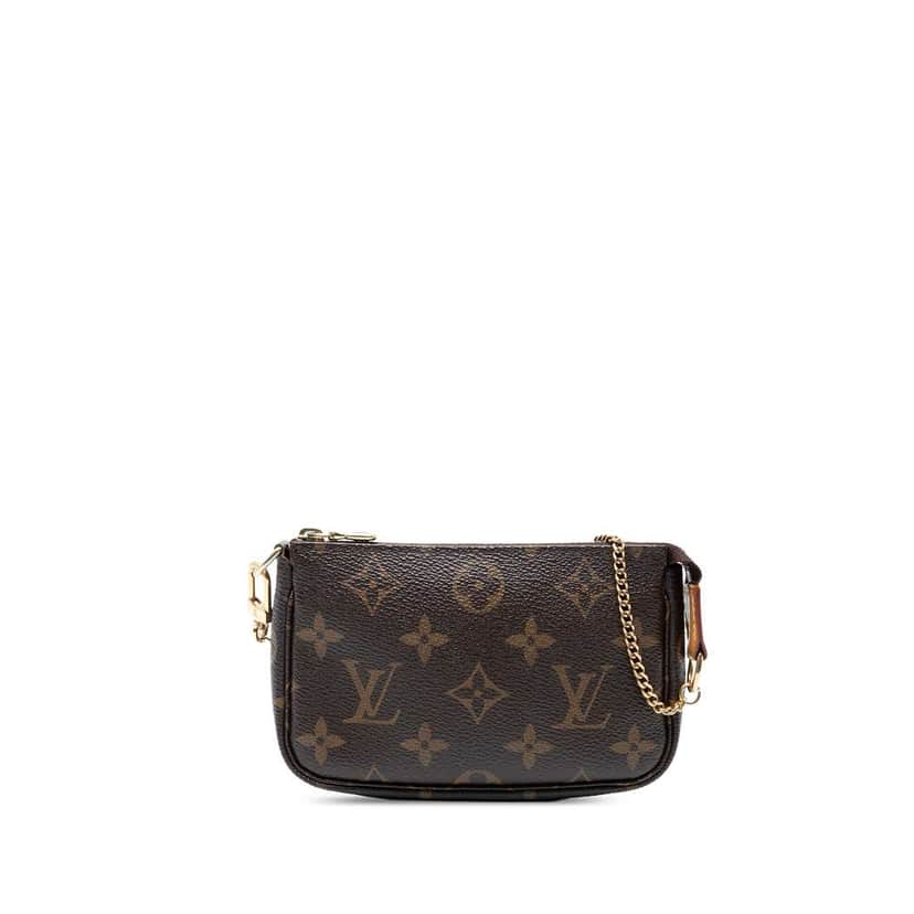 Louis Vuitton Monogram Mini Pochette Accessoires Brown Good condition - Front View