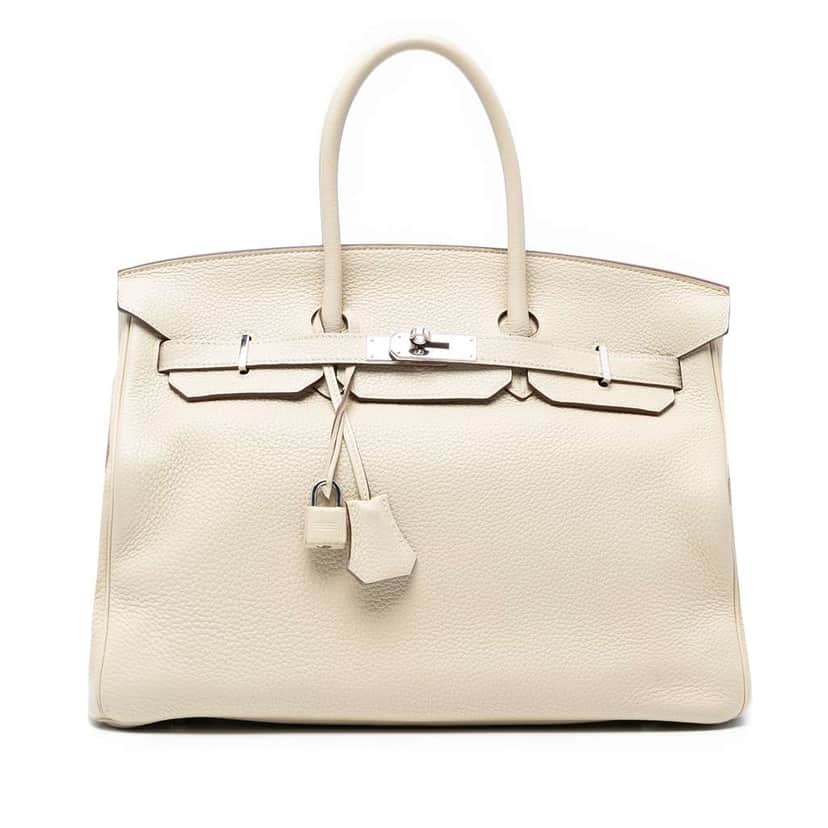 Hermès Togo Birkin Retourne 35 Brown Leather Good condition - Front View