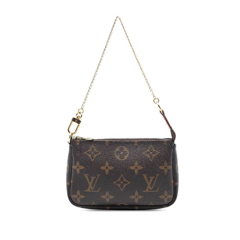 Louis Vuitton Monogram Mini Pochette Accessoires Brown Good condition - Front View