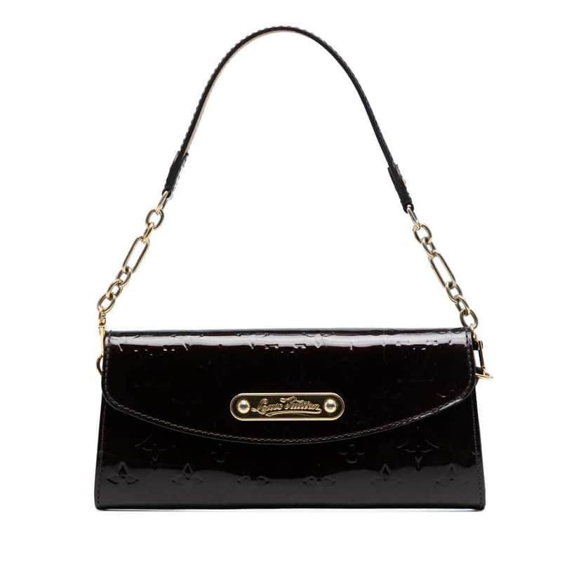 Louis Vuitton Monogram Vernis Sunset Boulevard Purple Leather Good condition - Front View