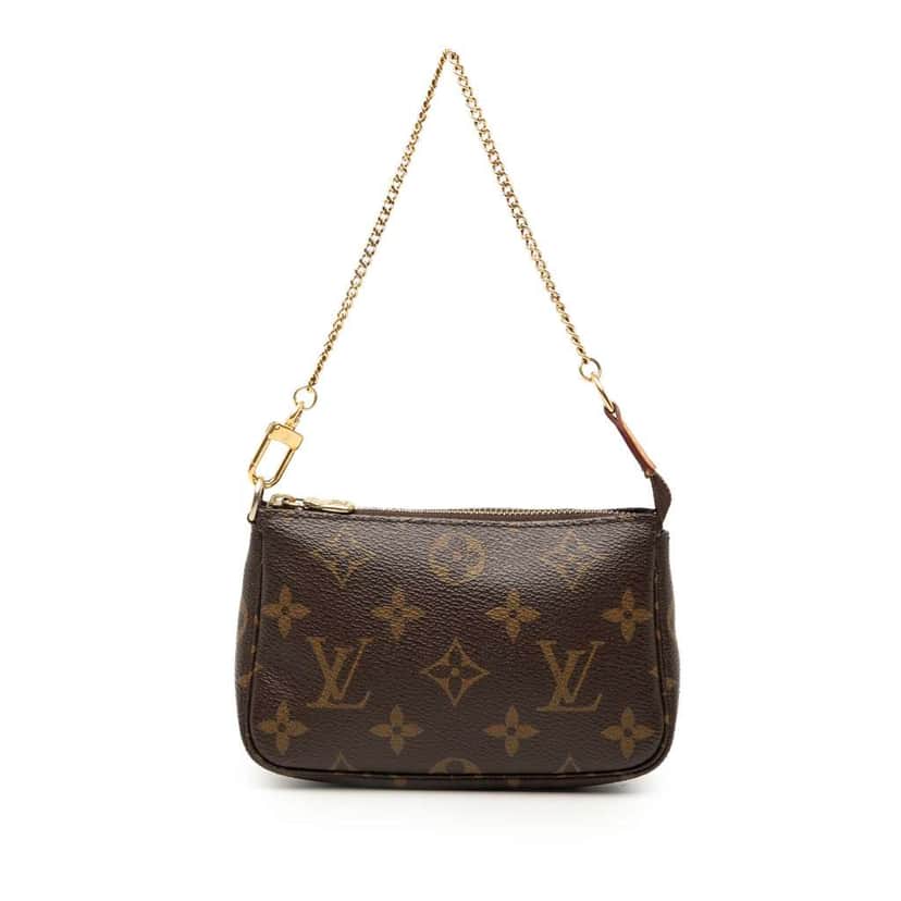 Louis Vuitton Monogram Mini Pochette Accessoires Brown Good condition - Front View