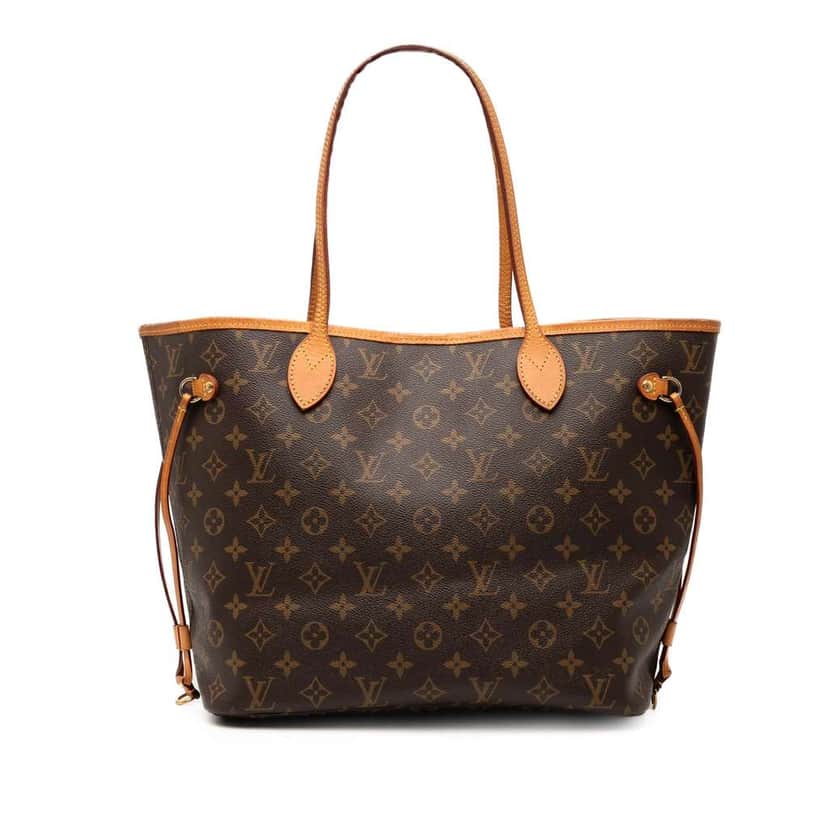 Louis Vuitton Monogram Neverfull MM Brown Good condition - Front View
