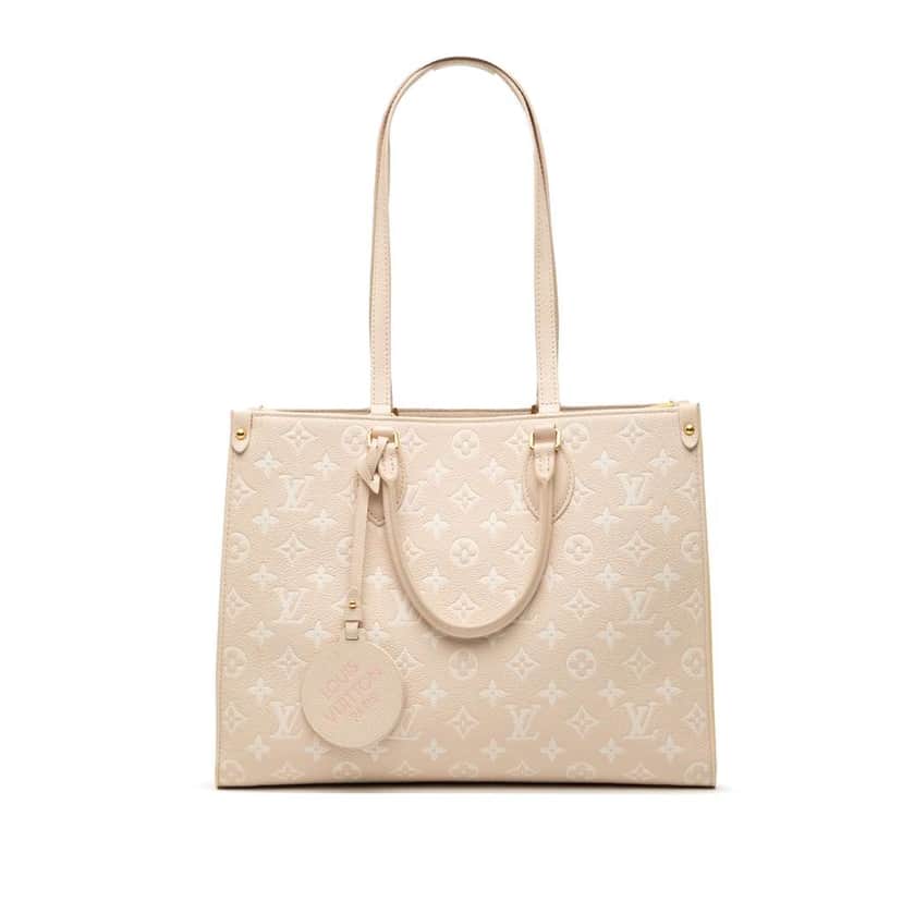 Louis Vuitton Monogram Empreinte Spring In The City Onthego MM Brown Leather Very good condition - Front View