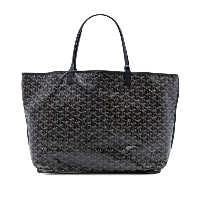 Goyard Goyardine Reversible Anjou GM Black Canvas Good condition - Front View