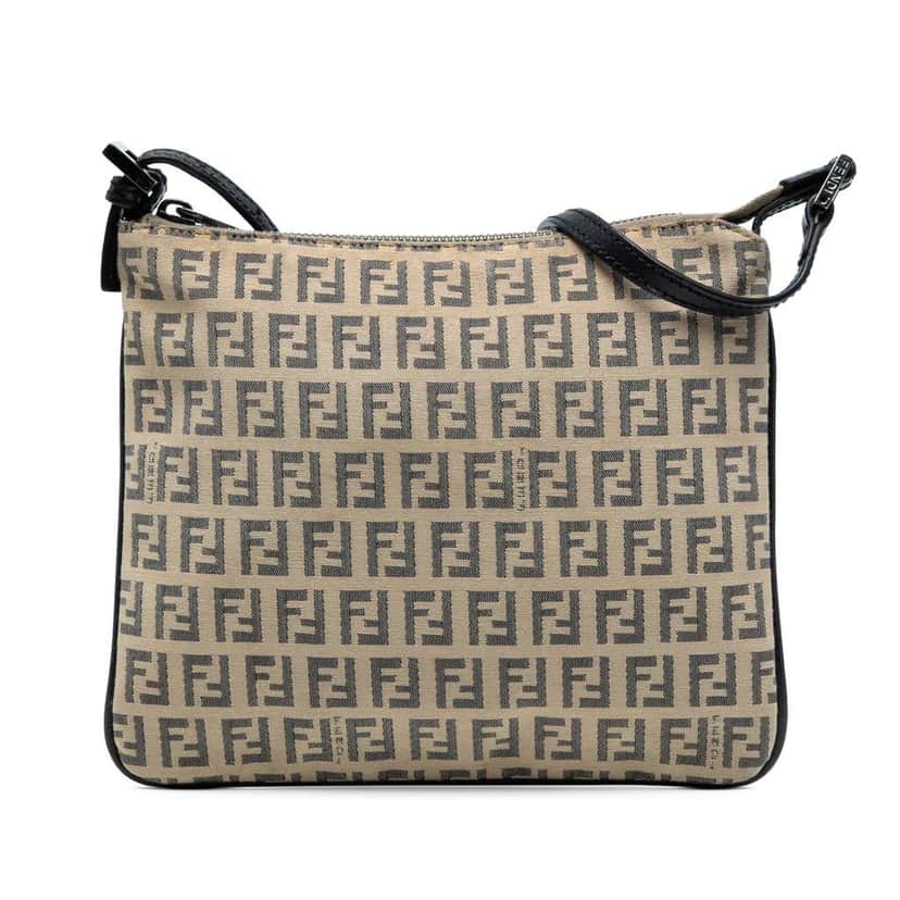 Fendi Zucchino Canvas Crossbody Brown Canvas Very good condition - Front View