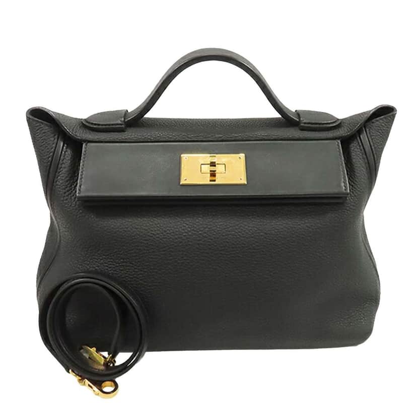 Hermès Togo Swift 24/24 29 Black Leather Good condition - Front View