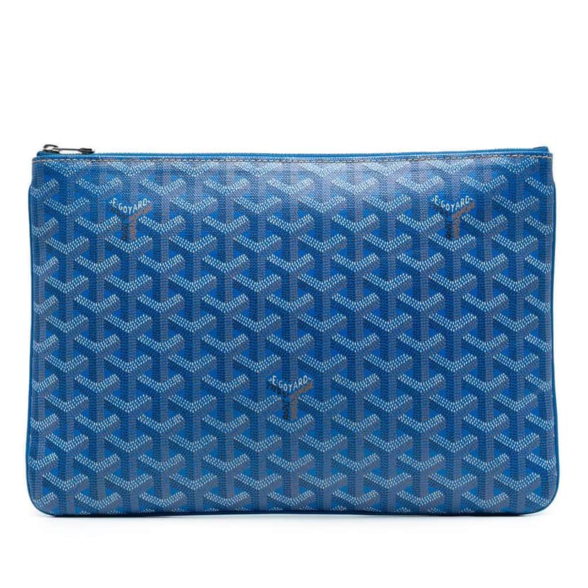 Goyard Goyardine Senat MM Blue Canvas Good condition - Front View