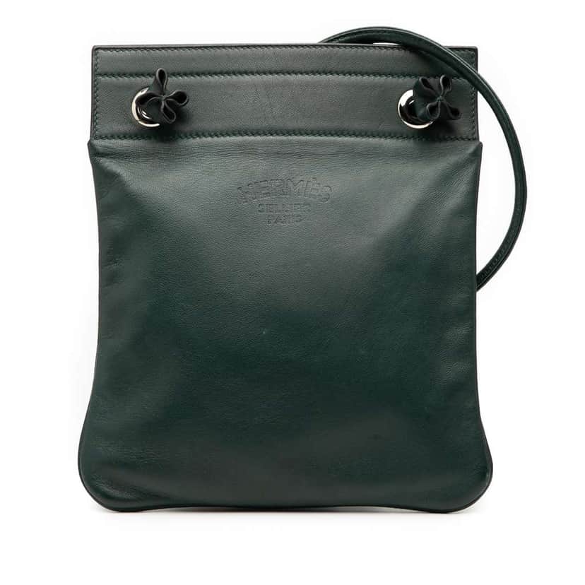Hermès Mini Swift Aline Bag Green Leather Good condition - Front View